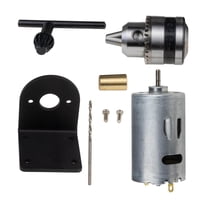 Magideal - Motor Con Taladro Manual En Miniatura, Máquina Perforadora, Herramientas, Soporte De Montaje De 12V, Suministros Para Carpintería, Cartón, Perforación Conjunto A