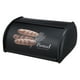 thumbnail image 1 of Caja de Almacenamiento de Pan Acero Inoxidable Negra, 1 of 3