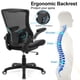 thumbnail image 3 of Silla de Oficina X XISHE de Cuero PU con Respaldo de Malla y Brazos Ajustables, 3 of 9
