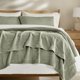 thumbnail image 1 of Juego de colchas EVERGRACEHOME de algodón tamaño king, 3 piezas, color verde, 1 of 9