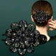 thumbnail image 1 of Rhinestones Flower Hair Clip Ponytail Hairclip Duckbill Hairpin Barrette Crystal Fancy Decorative Hair Accessories For Women, 1 of 3