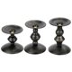 thumbnail image 1 of 3 Piezas Pilar Decorativo Candelabro Hogar Decoración Del Banquete De Boda Oro Negro, 1 of 5
