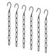 thumbnail image 1 of Perchas De Cadena De Metal Con 7 Bucles Para Ropa, Organizador De Armario Para El Hogar, Guardarropa, Jeans, Color Negro, 6 Piezas, 1 of 3