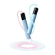 thumbnail image 3 of Cuerda Para Saltar Con Asas Cómodas Cuerda Para Saltar Para Entrenamiento En Casa Hombres Mujeres Azul Negro, 3 of 5