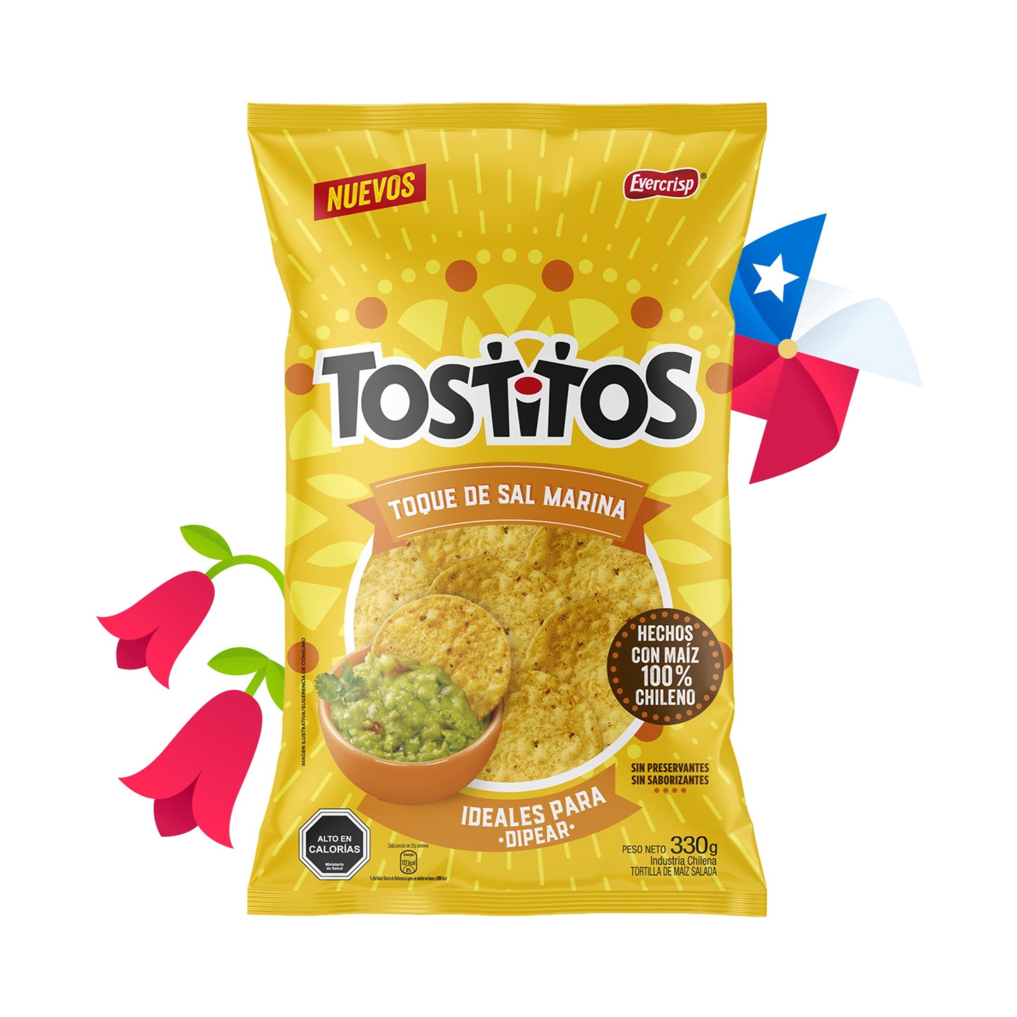 Tortilla de Maiz Tostitos Salados con toque de Sal Marina, 330 g