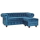 thumbnail image 4 of Juego De Living Manchester 5 Cuerpos Felpa Azul, 4 of 12