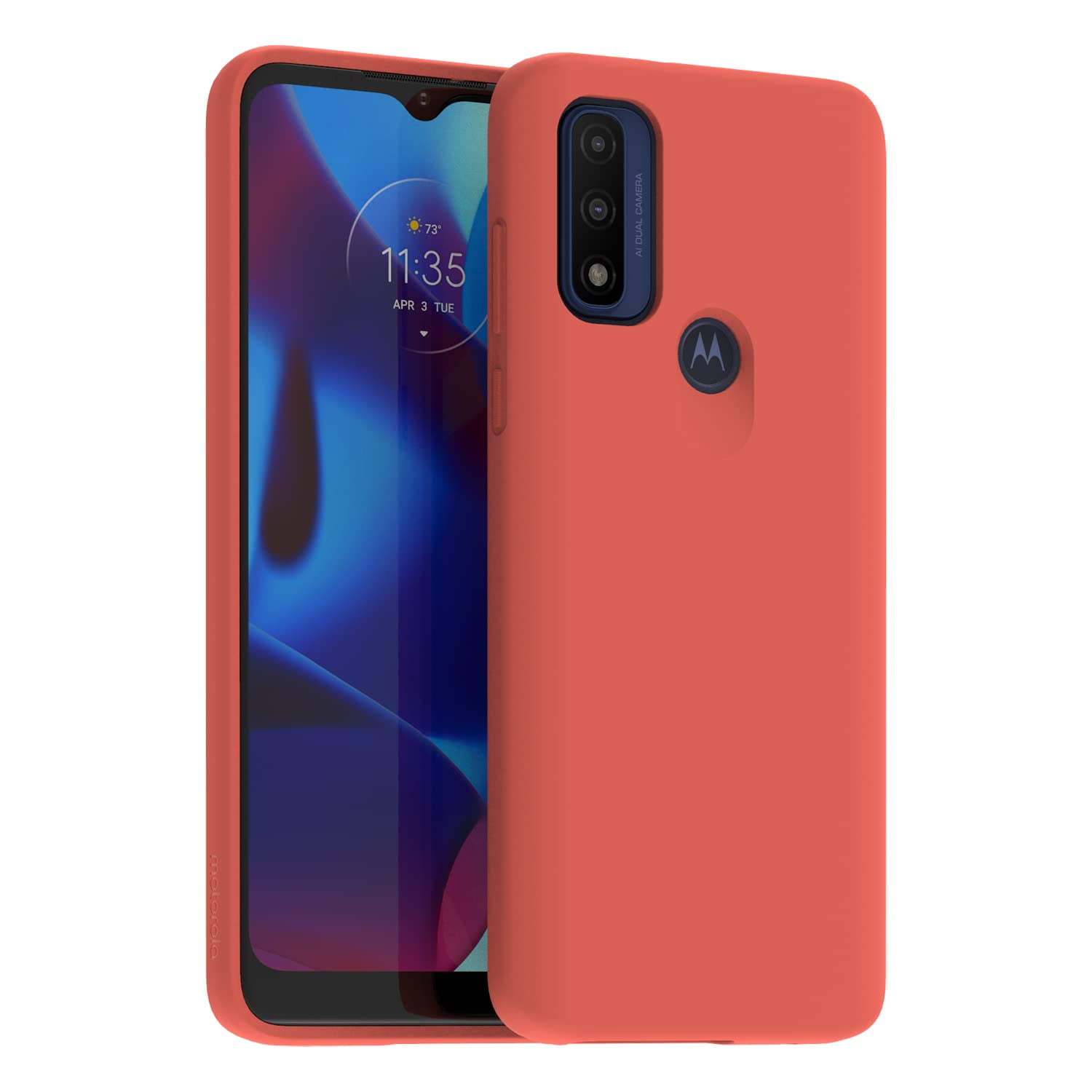 Funda Protectora Motorola Moto G Pure (2021) A Prueba De Golpes Coral