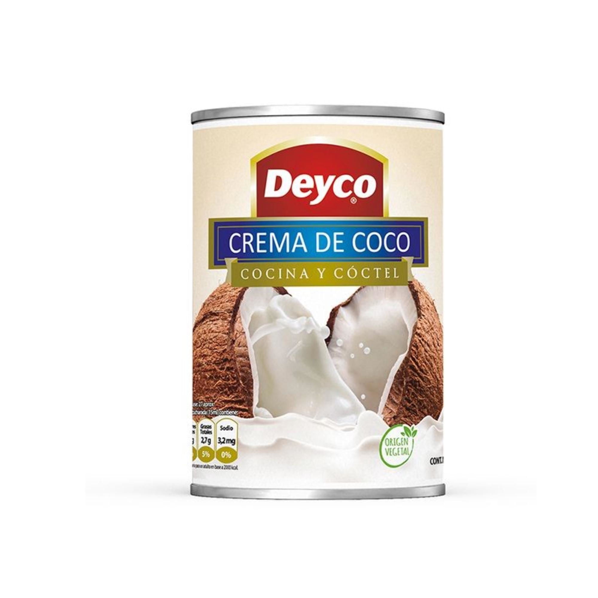 Crema De Coco Lata 396 g Deyco