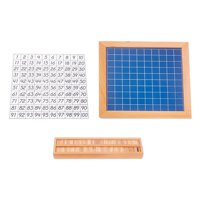 Bothyi - Aprendizaje De Matemáticas 1-100 Tablero De Números Educativo Cien Juguete Para Juego De Mesa Para Regalo