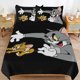 thumbnail image 1 of Tom And Jerry Cartoon Bedding Sets Ultra Soft Skin-Friendly Duvet Cover 3 Piece, Cute Comforter Cover Bed Set for Boys Girls Kids, 1 of 5
