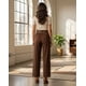 thumbnail image 4 of Pantalón Palazzo Mujer Vestir Tiro Alto con Dos Cinturones - OL416, 4 of 4