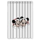 thumbnail image 1 of Cortina de ducha con diseño de dibujos animados de Mickey y Minnie, adorable y encantadora, con ganchos, tamaño 48 x 72 pulgadas, 1 of 3