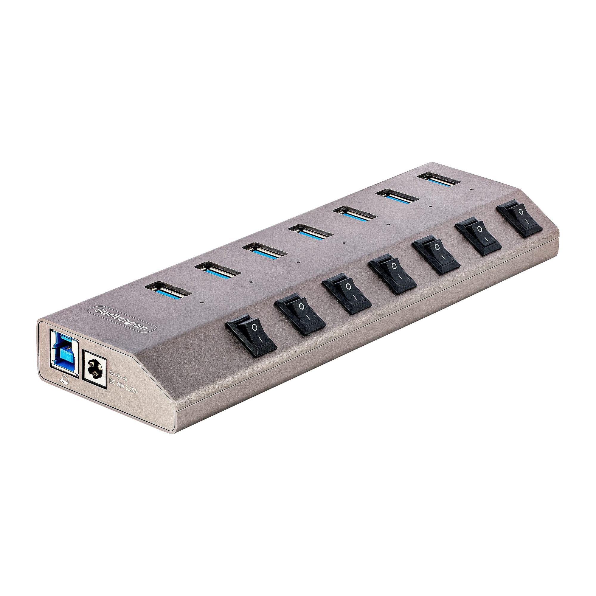 Hub Usb Startech.com Usb-c Autoalimentado De 7 Puertos Con Interruptores De Encendido/apagado
