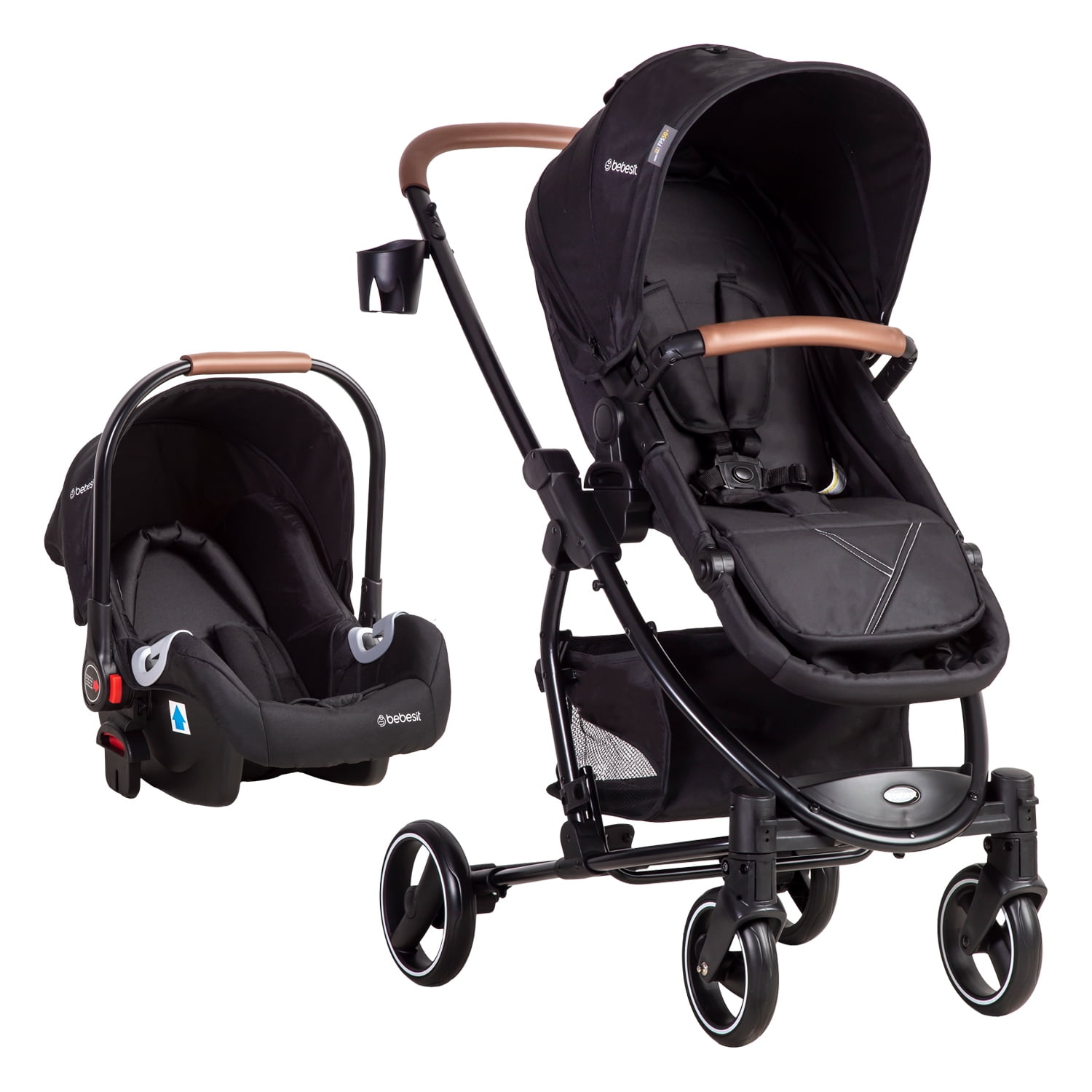 Bebesit - Coche Travel System Alfa Nuevo Negro