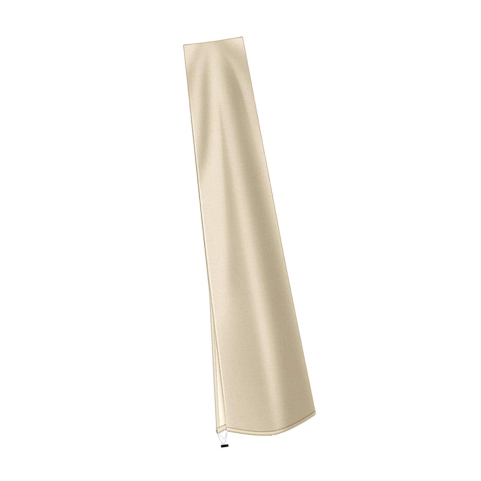 Magideal - Funda Para Sombrilla , Funda Para Sombrilla De Jardín, Protección Para Muebles Con Cremallera, Tela Oxford Impermeable Para Patio Y Exterior Beige Sin Poste