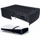 thumbnail image 1 of Funda protectora anti-polvo para PS5 Pro, modo horizontal para Disc & Digital Console, tela Oxford antiarañazos impermeable fácil acceso al puerto del cable - con ribetes negros, 1 of 9