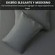 thumbnail image 4 of Juego De Sabanas 1.5 Plazas + Fundas De Almohada Gris Hilos Aura Zeus, 4 of 8