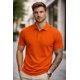 thumbnail image 1 of Polera Pique/polo Basica 100% Algodon Manga Corta 240g/m Naranja S Lisa, 1 of 3