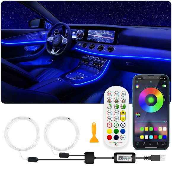 Luces LED para coche SAMGCHI 157 cm APP/RF con sincronización musical