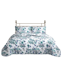 Genérico - Cubrecama Quilt Reversible King 250 X 240 Cm Estampado Calipso Flowers Collection Martiné