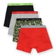 thumbnail image 1 of Calzoncillos Tipo Bóxer Para Niños 4 Unidades Algodón Negro Gris Rojo, 1 of 5