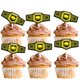 thumbnail image 1 of Anillo de campeonato LetLimit para cupcake Topper, 18 unidades, dorado con purpurina, 1 of 7