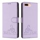 thumbnail image 1 of Funda tipo cartera FOXDOCK para iPhone 8 Plus/7 Plus con soporte, ranuras, RFID, diseño de gato, 1 of 5