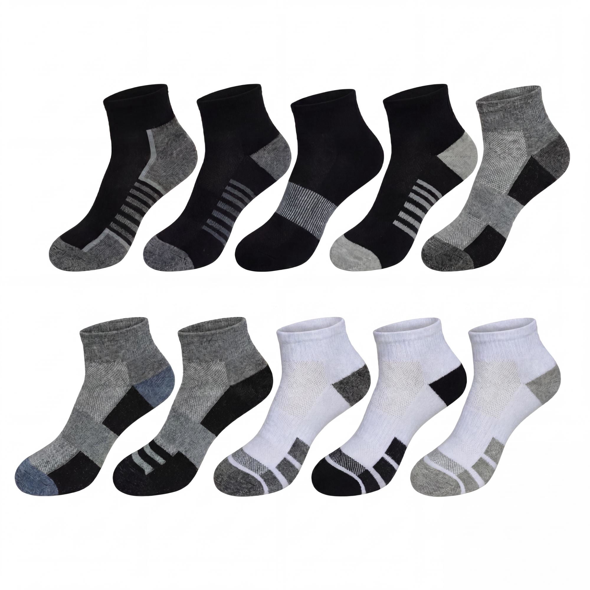 Calcetines Hombre Deportivo Quarter Multicolor X10 40-44
