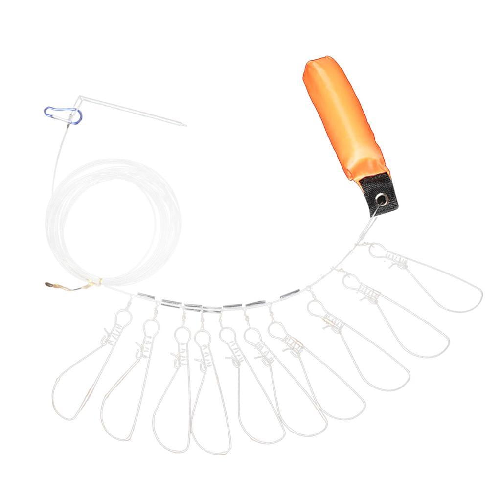 Pesca Stringer Clip Portable Heavy Duty Snap Lock Con Flotador Fish ...