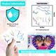 thumbnail image 4 of Tatuajes temporales Tuoshei 56 piezas estilo K‑pop iridiscente, 4 of 7