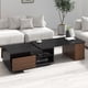 thumbnail image 1 of Extendable Coffee Table, Length Adjustable Wood Coffee Table with 2 Storage Drawers for Living Room, Large Long Rectangular Center Table, 1 of 3