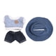 thumbnail image 3 of Mini Conjunto De Ropa Para Muñecas De 17cm Y 6 Pulgadas, Disfraz, Ropa Bonita Para Muñecas De 5, 6, 7 Y 8 Años, Azul Con Sombrero, 3 of 3