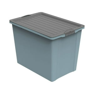 Caja Compact A3 Con Ruedas 70 Lt 57X43X39 Cm Rotho Azul Eco