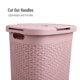 thumbnail image 4 of Cesta para ropa Mind Reader, 60 litros, delgada, con tapa de plástico, rosa, 4 of 7