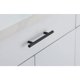 thumbnail image 3 of Tirador de barra Elegant Lighting Quinn de 13 cm, negro mate, juego de 10, 3 of 6
