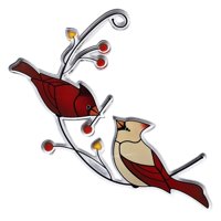 Magideal - Elegante Pájaro Teñido Ventana Colgantes Prisma Pájaros De Cristal Colectores De Terre Colgante Acrílico Pájaros Decoración De Pared Para Rama Oficina , B B