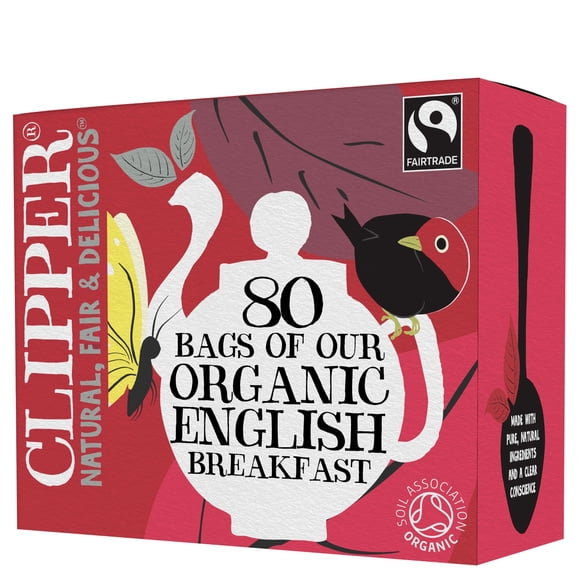 Té English Breakfast Assam Orgánico Clipper 80 bolsas