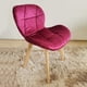 thumbnail image 3 of Comedor Mesa Warwick Vidrio 100cm + 4 Sillas Mariposa Velvet Burdeo, 3 of 3