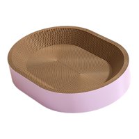 Magideal - Tablero Rascador De Cartón Para Gatos, Almohadilla Para Rascar, Salón Nido, Lugar Para Dormir Para Gatos En Interiores, Protector De Muebles, Tablero Xl Violeta