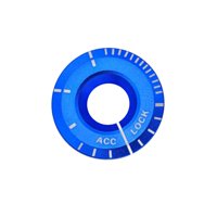 Ioensy - Ajuste De La Decoración Del Orificio De La Llave De La Cubierta De Encendido Del Motor Del Automóvil Para Audi Blue