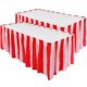 thumbnail image 1 of Falda de Mesa Pangda a Rayas Rojo y Blanco 4,25 m – Pack de 2, 1 of 6