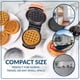 thumbnail image 4 of Waffle Maker AUNMBLD color durazno 400 W con 5 placas cerámicas, 4 of 7