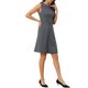 thumbnail image 4 of INSPIRE CHIC Vestido sin mangas de cuadros de pata de gallo por encima de la rodilla con ajuste y vuelo para mujer, atuendo de maestra para el regreso a clases, talla S, azul marino, 4 of 6