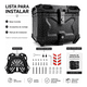 thumbnail image 3 of Maleta Moto 45l Antirrobo Con Llave Top Case Negro, 3 of 3