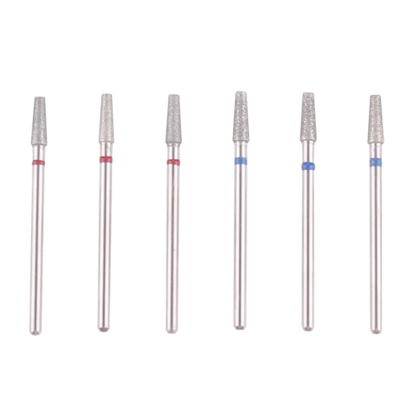 Brocas de Taladro para Uñas de Diamante MZCMSL 6 pzas φ3 x 9 mm
