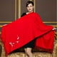 thumbnail image 2 of Plum Embroidered Imitation Cashmere Scarf Large Blanket Scarf Shawl Outdoor Autumn & Winter Thickened Warm Scarf, 2 of 3