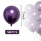 thumbnail image 2 of Globos de látex Ztikug de 5 cm, color morado metalizado, para fiesta de cumpleaños, 2 of 6