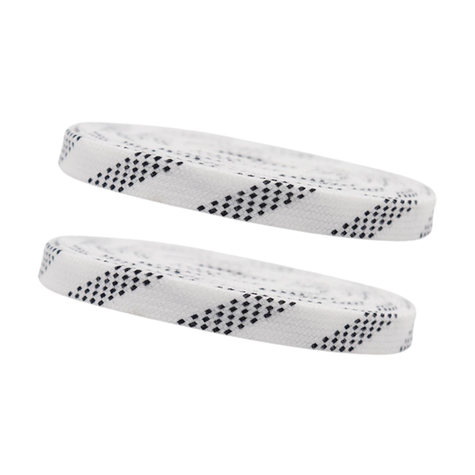 Ioensy - 1 Par De Cordones Para Patines De Hockey, Patines Artísticos, Patines Derby, 213 Cm, Color Blanco