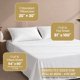 thumbnail image 5 of Juego de sábanas DESTINY CRESCENT BEDDING Full XL blanco 4 piezas, 5 of 8