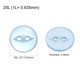 thumbnail image 2 of Uxcell 12 piezas 20L Botones de costura redondos azul claro 12.5mm 1/2" Resina 2 agujeros Ojo de pez Botón de reemplazo para decoración de manualidades Pantalones Vestido Falda Sujetadores de ropa, 2 of 6